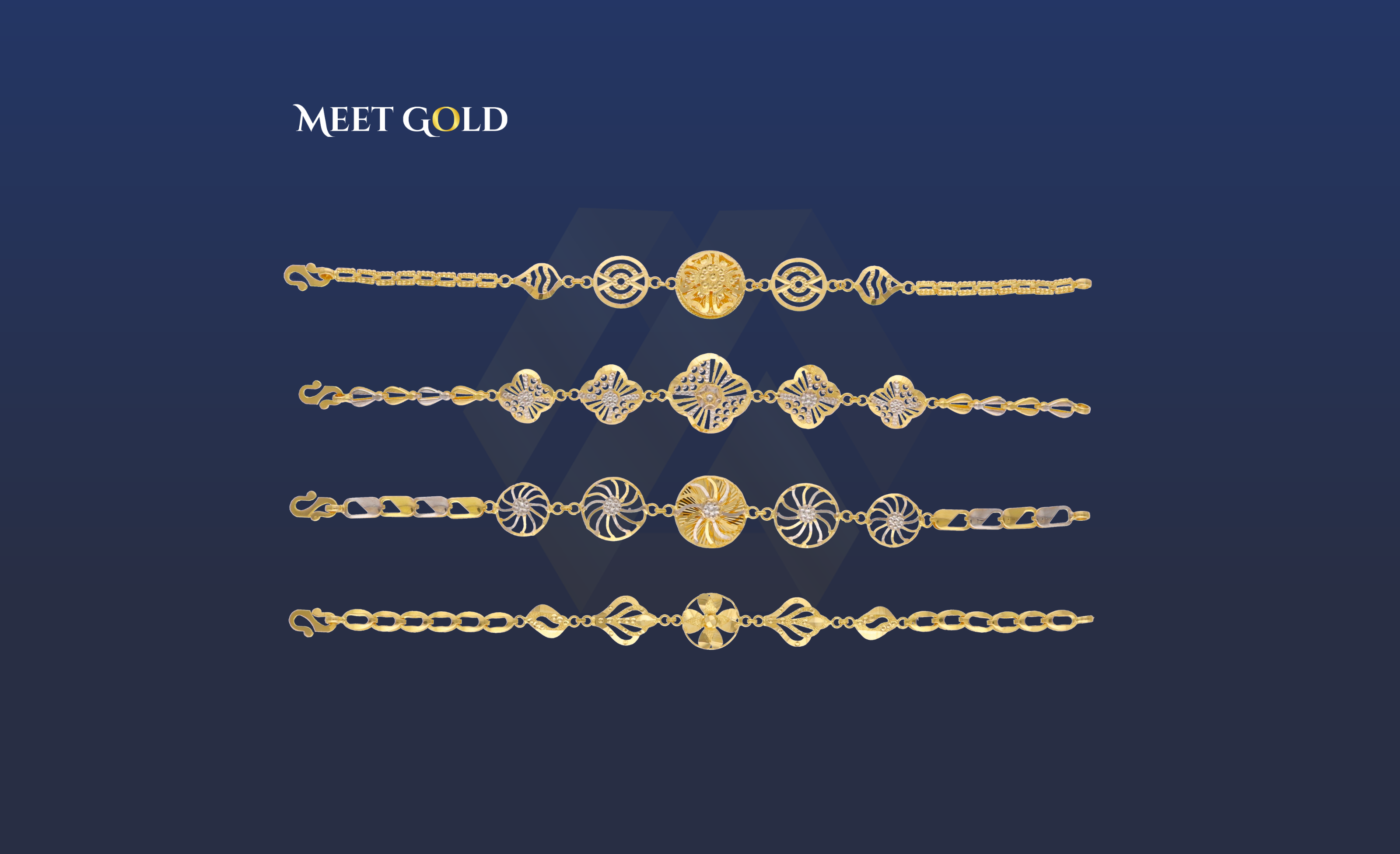 FANCY BRACELETS AVAILABLE, APPROX WEIGHT RANGE FROM 5 GRAMS TO 8 GRAMS